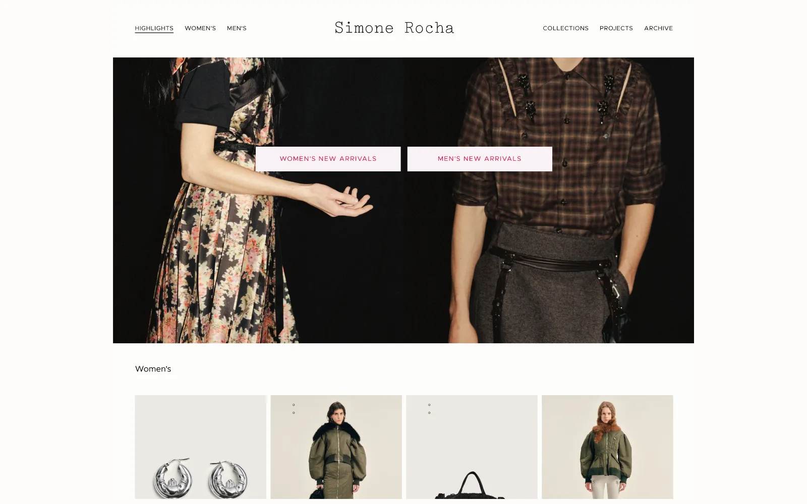 Simone Rocha website