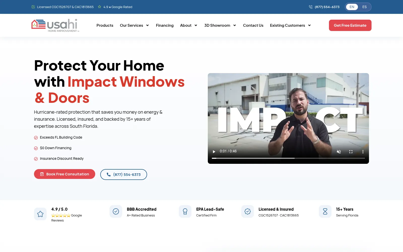 USA Home Improvement website